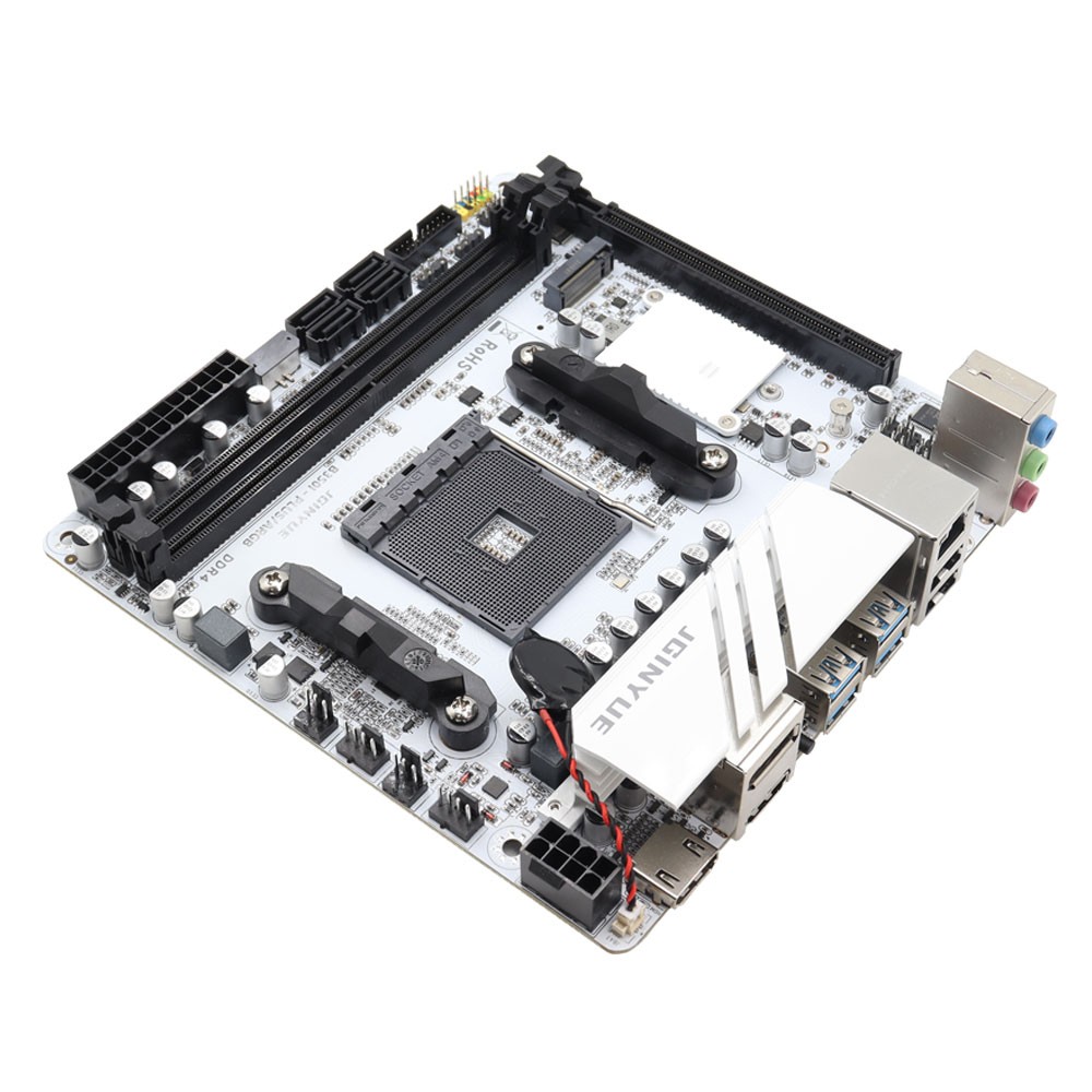 Mini ITX Motherboard AM4, B350I-PLUS ARGB 2xM.2 NVMe 2xDDR4 32GB Ryze AMD 1-5000