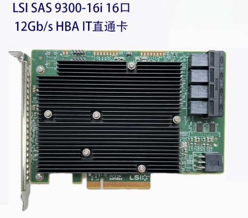 LSI 9300-16i 16 Port 12Gbps SAS 3 Host Bus Adapter TrueNAS UnRAID ZFS IT-Mode