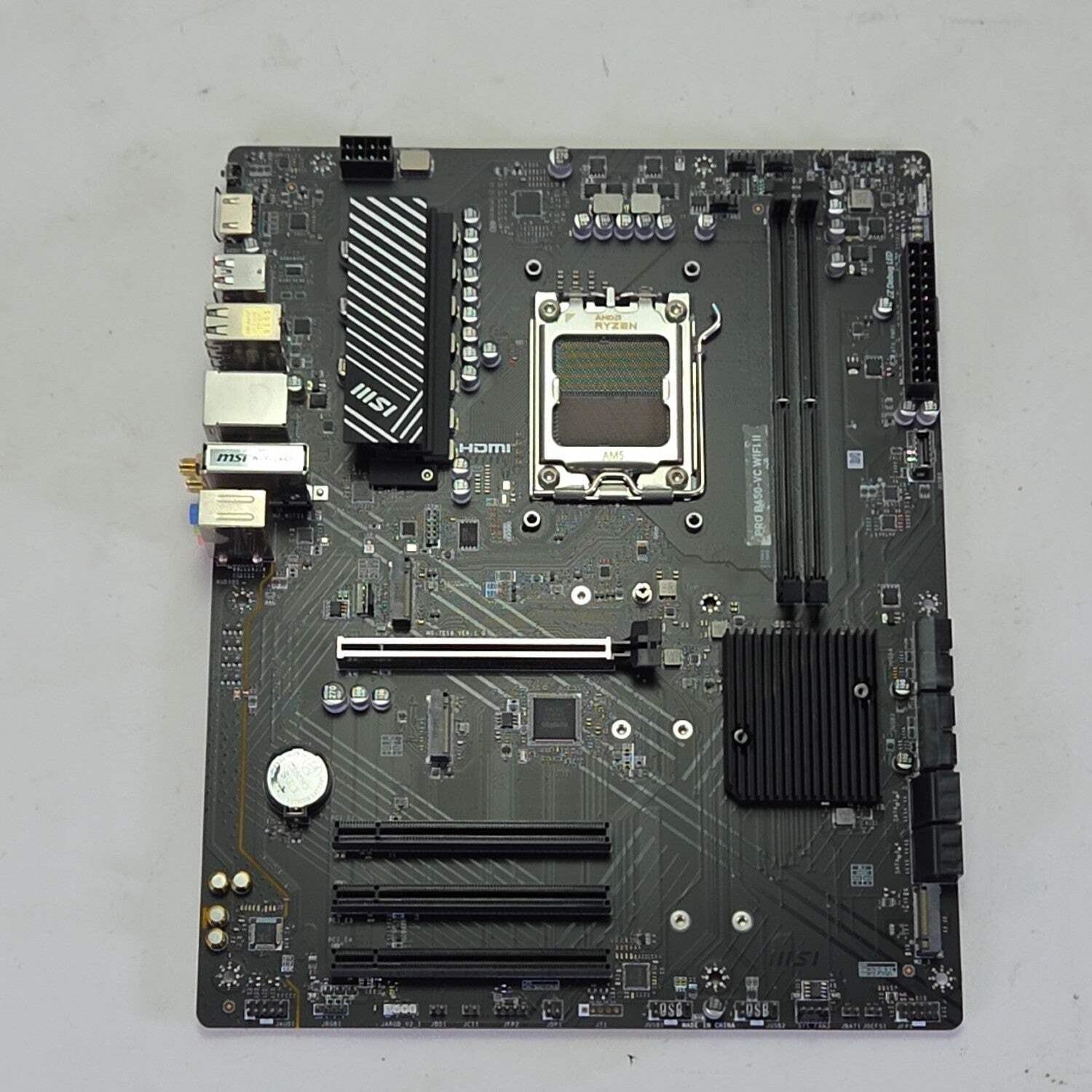 Broken MSi PRO B650-VC WIFI II AM5 ATX Bent Pins AMD DDR5 Motherboard