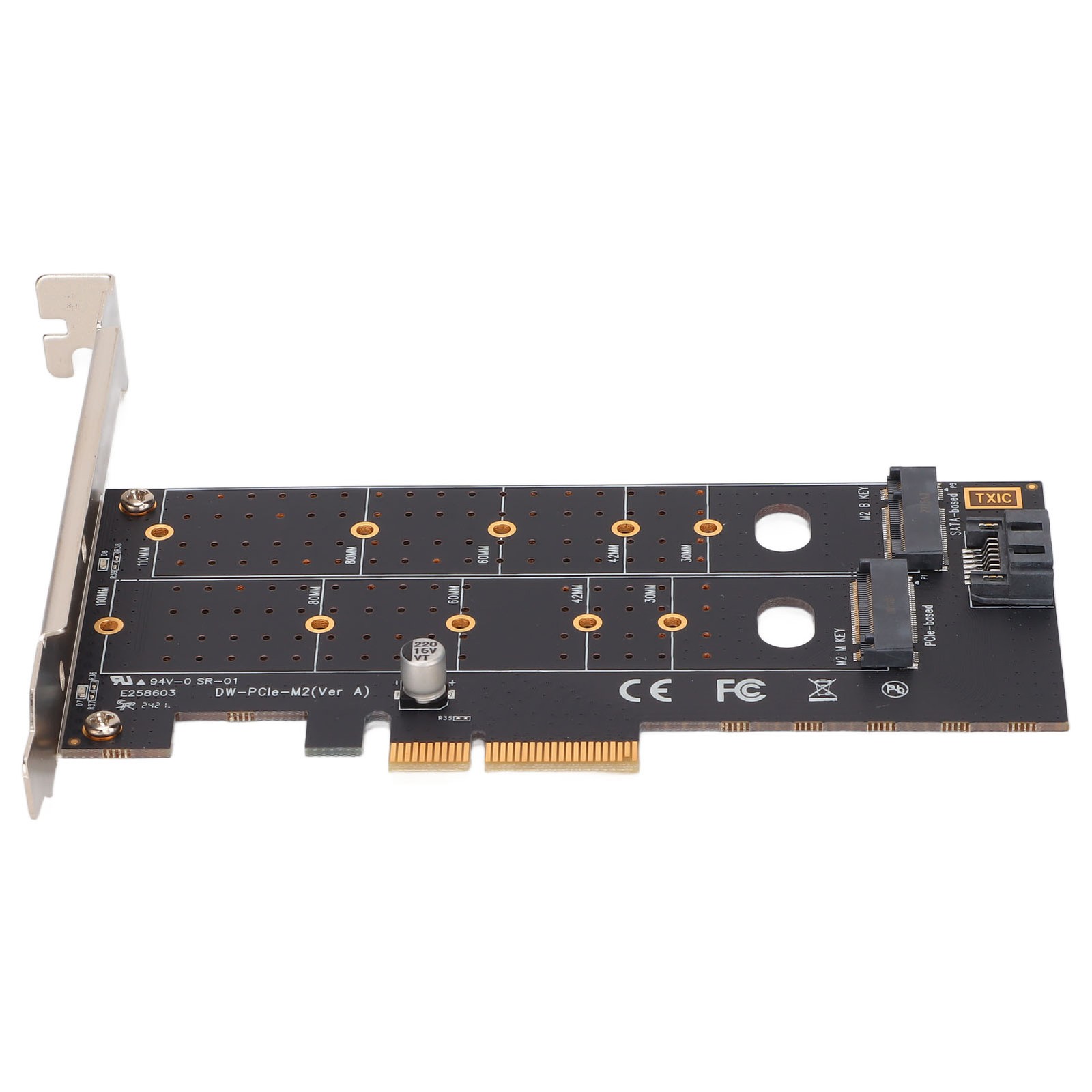 M.2 To Pcie Adapter PCB Porous Dual M.2 PCIE Adapter Expansion Card For SAT LIAH