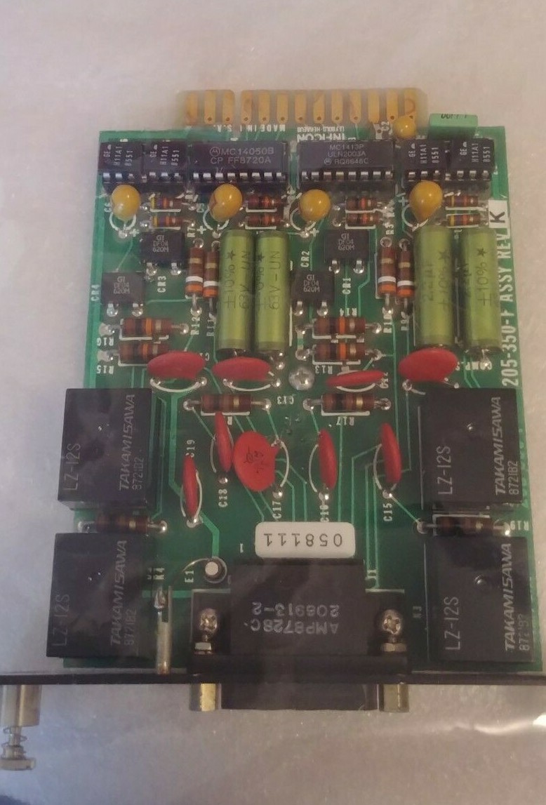 Inficon Leybold-Heraeus 205-350-F REV:K Plug-in Board I/O Module Card