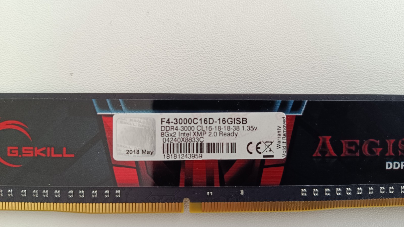 G.SKILL 32GB (2 x 16GB) PC4-24000 (DDR4-3000) Memory (F4-3000C16D-32GISB)