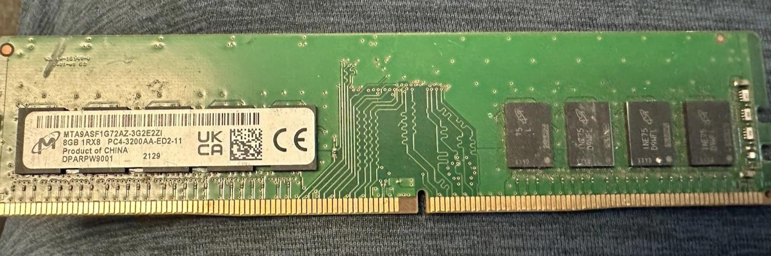 Micron 8GB 1Rx8 PC4-3200AA-ED2-11