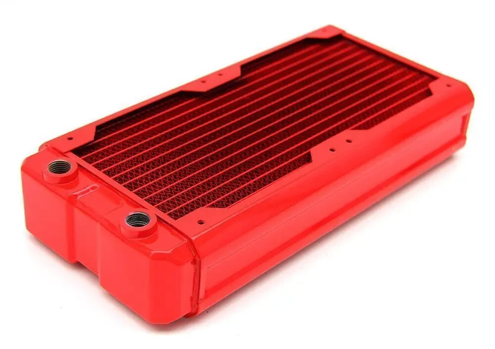 Black Ice Nemesis 240GTX® Dual-Core Xtreme Profile Radiator – Red