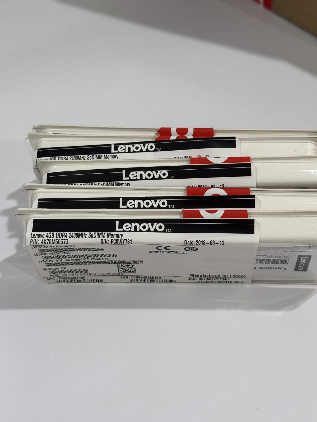 Lenovo 4GB DDR4 2400MHz SODIMM Laptop Memory RAM 4X70M60573 – Genuine – SEALED