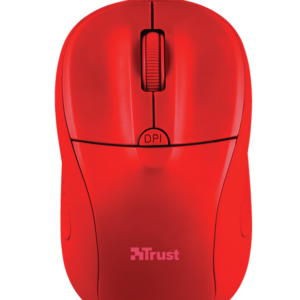 MOUSE INALAMBRICO TRUST PRIMO – 1600DPI – ROJO – TIPO DE CONECTOR USB