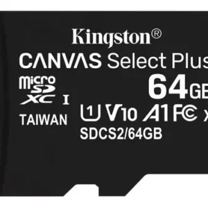 MEMORIA MICRO SD 64GB KINGSTON CANVAS CLASE 10