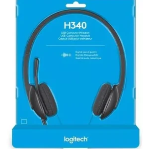 DIADEMA LOGITECH H340 – USB – CON MICROFONO – NEGRA