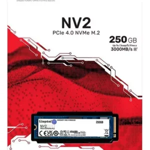 DISCO DE ESTADO SOLIDO KINGSTON NV2 250GB – M.2 PCI EXPRESS NVME GEN 4X4 – LECTURA 3.000 MB/S – ESCRITURA 1.300 MB/S