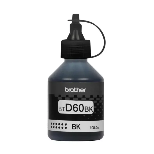 TINTA BROTHER BTD60BK NEGRA - 108ML - COMPATIBLE CON T520W - T720W - T920W