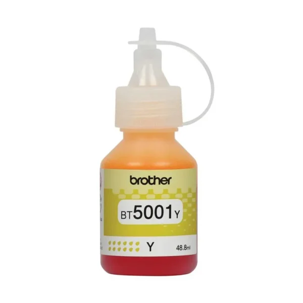 TINTA BROTHER BT5001Y YELLOW - 48,8ML - COMPATIBLE CON T520W - T720W - T920W