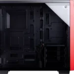 CAJA CORSAIR SPEC 04 NEGRA-ROJO VIDRIO TEMPLADO