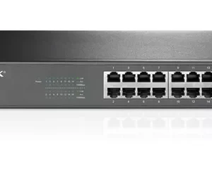 SWITCH TP-LINK 16 PUERTOS 10/100/1000 – TL-SG1016D – PARA ESCRITORIO Y MONTAJE EN RACK