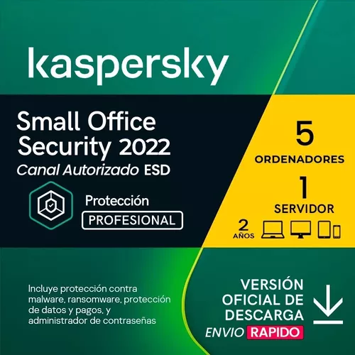 KASPERSKY SMALL OFFICE SECURITY 5 USER+5 MOVIL+1 SERVER 24 MESES