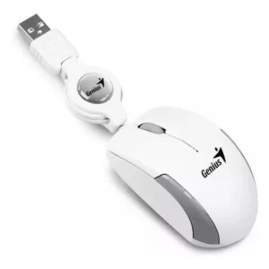 MOUSE GENIUS MICRO RETRACTIL BLANCO - Image 1