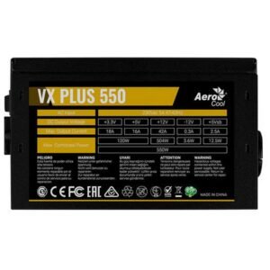 FUENTE AEROCOOL VX PLUS SERIES 550W