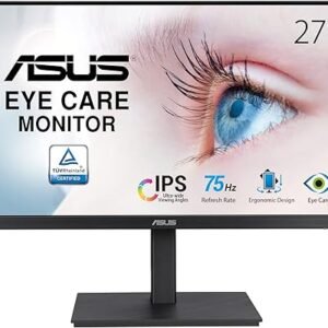 MONITOR ASUS 27" VA27EQSB - FHD - IPS HDMI - VGA - DISPLAY PORT - HUB USB - PIVOTEABLE - ALTURA AJUSTABLE - 75HZ - 5MS - EYE CARE