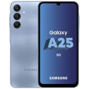 SAMSUNG A25 5G SM-A256E - PANTALLA 6,5" - OCTA CORE 2,4GHZ / 2,0GHZ - 128GB - MEMORIA 6GB - TRIPLE CAMARA - ANDROID 14 - DUAL SIM - 5G - AZUL