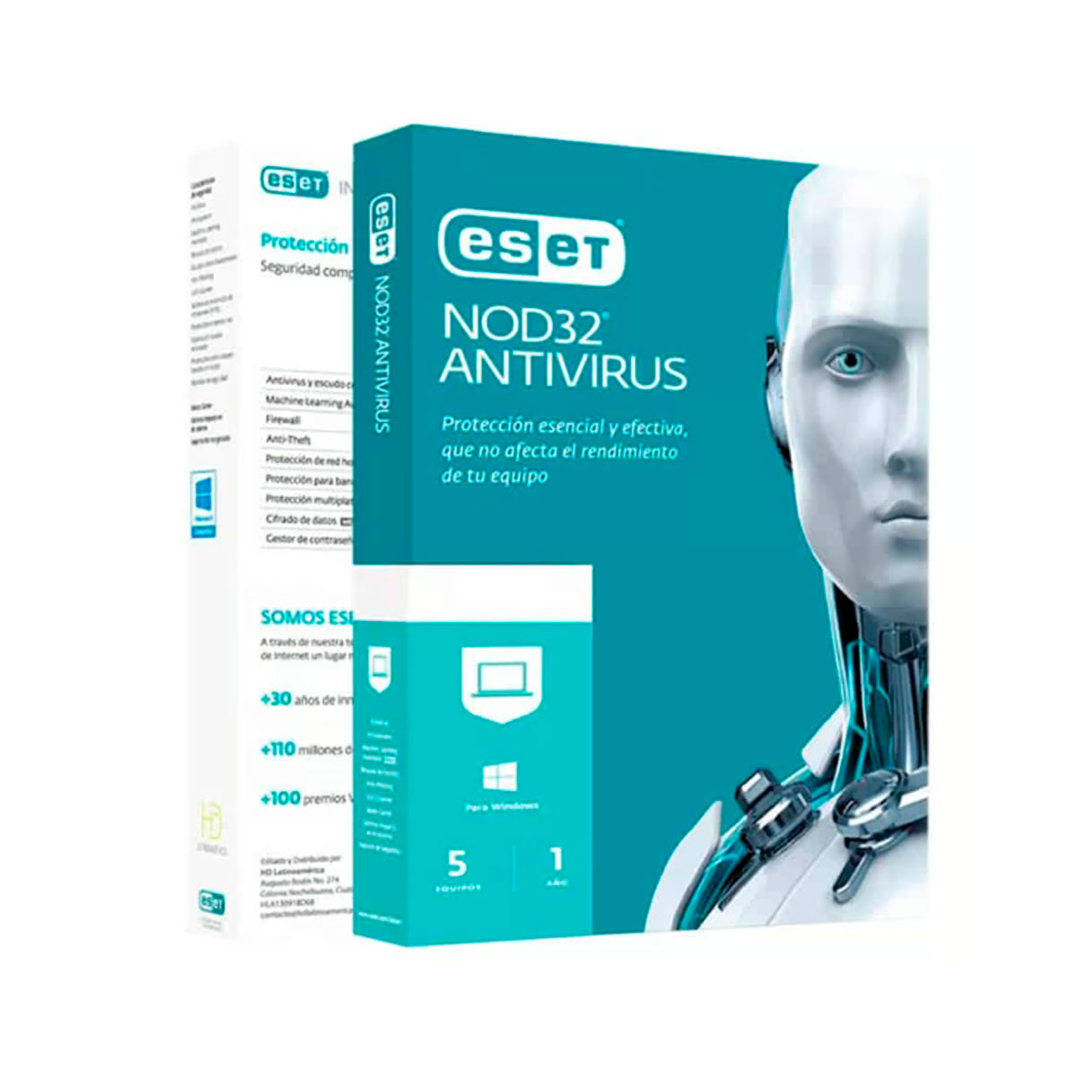 ESET NOD32 - 5 USUARIOS - 12 MESES