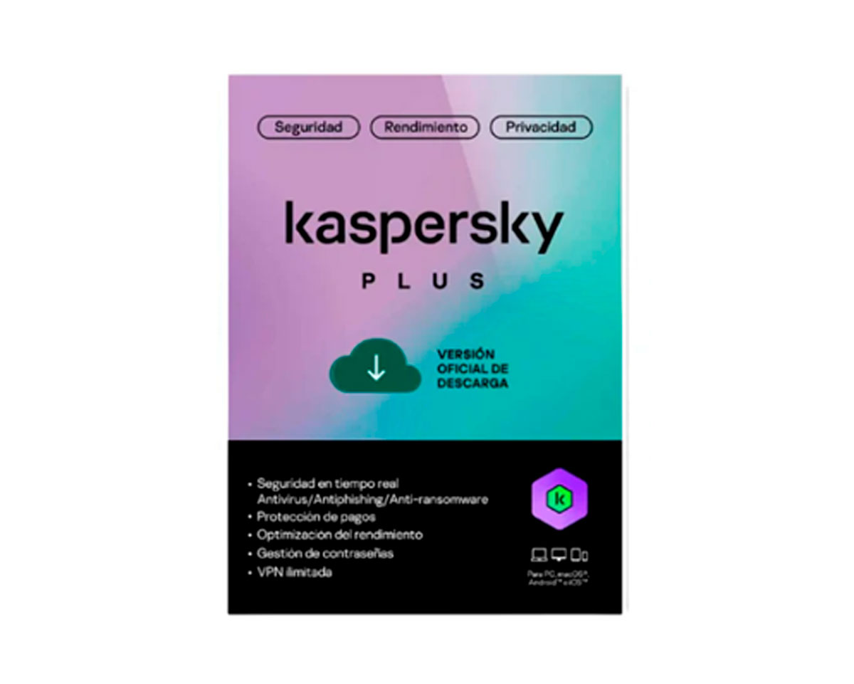 KASPERSKY PLUS 3 USUARIOS (12 MESES)