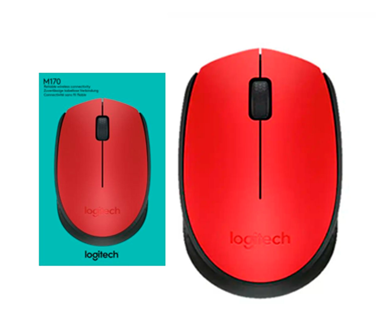 MOUSE LOGITECH M170 - ROJO