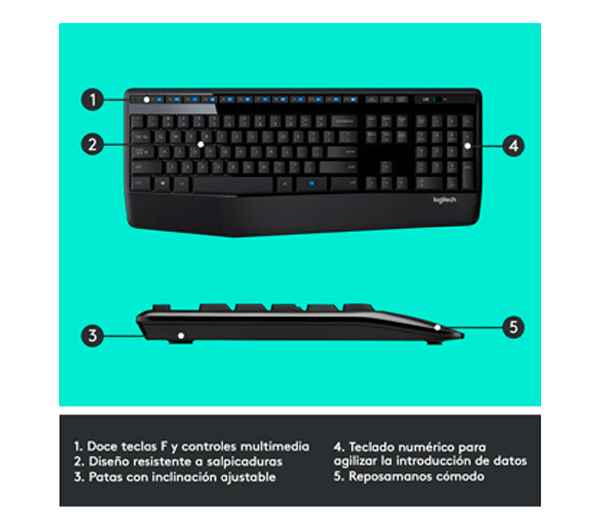 COMBO TECLADO Y MOUSE LOGITECH MK345 COMBO TECLADO Y MOUSE LOGITECH MK345