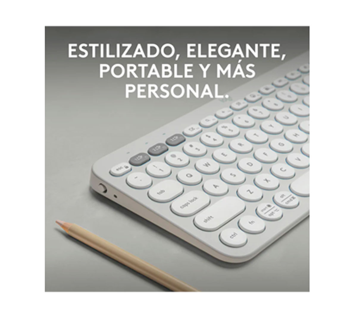 TECLADO LOGITECH PEBBLE KEYS 2 K380S - BLANCO