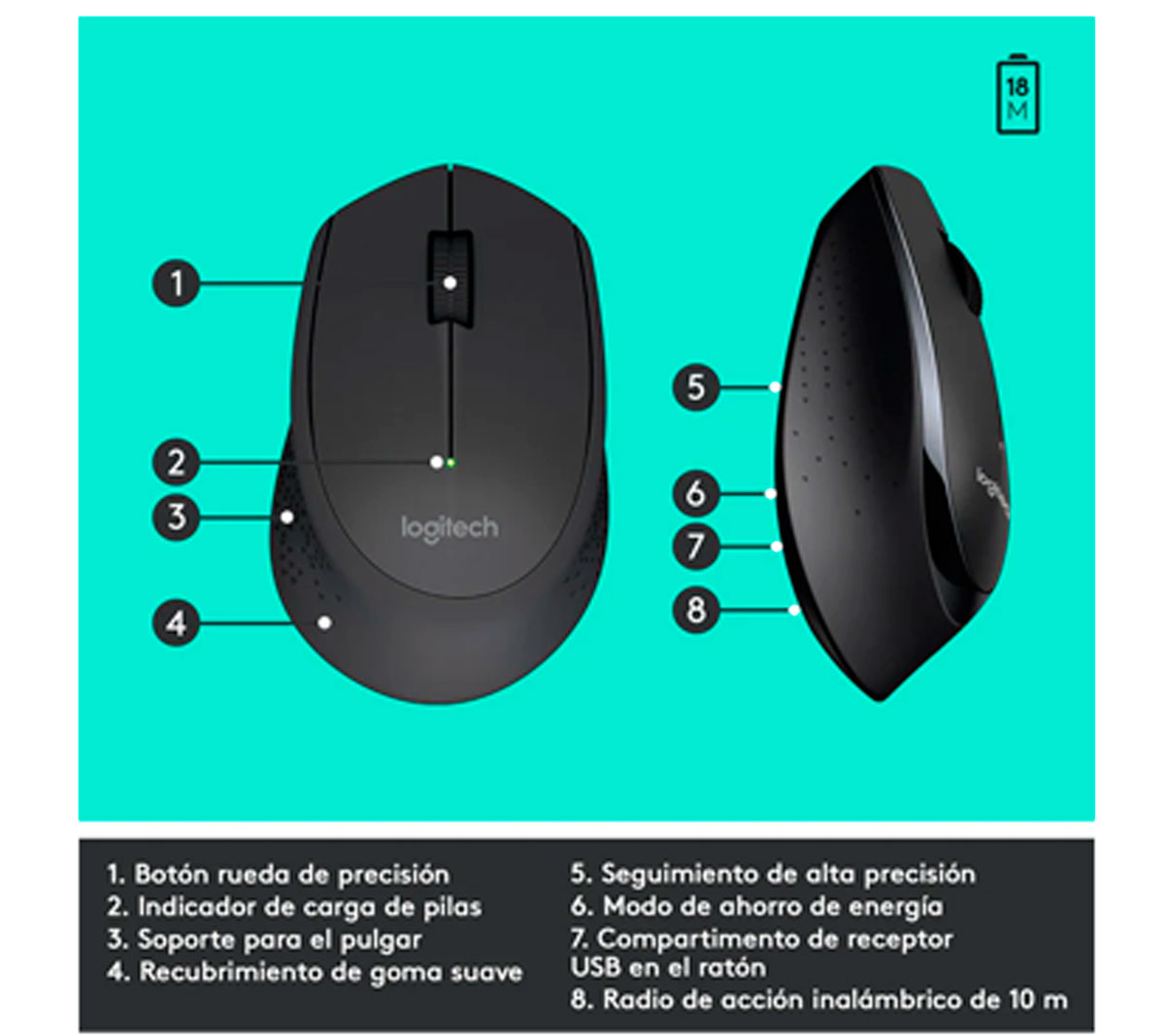 COMBO TECLADO Y MOUSE LOGITECH MK345 COMBO TECLADO Y MOUSE LOGITECH MK345