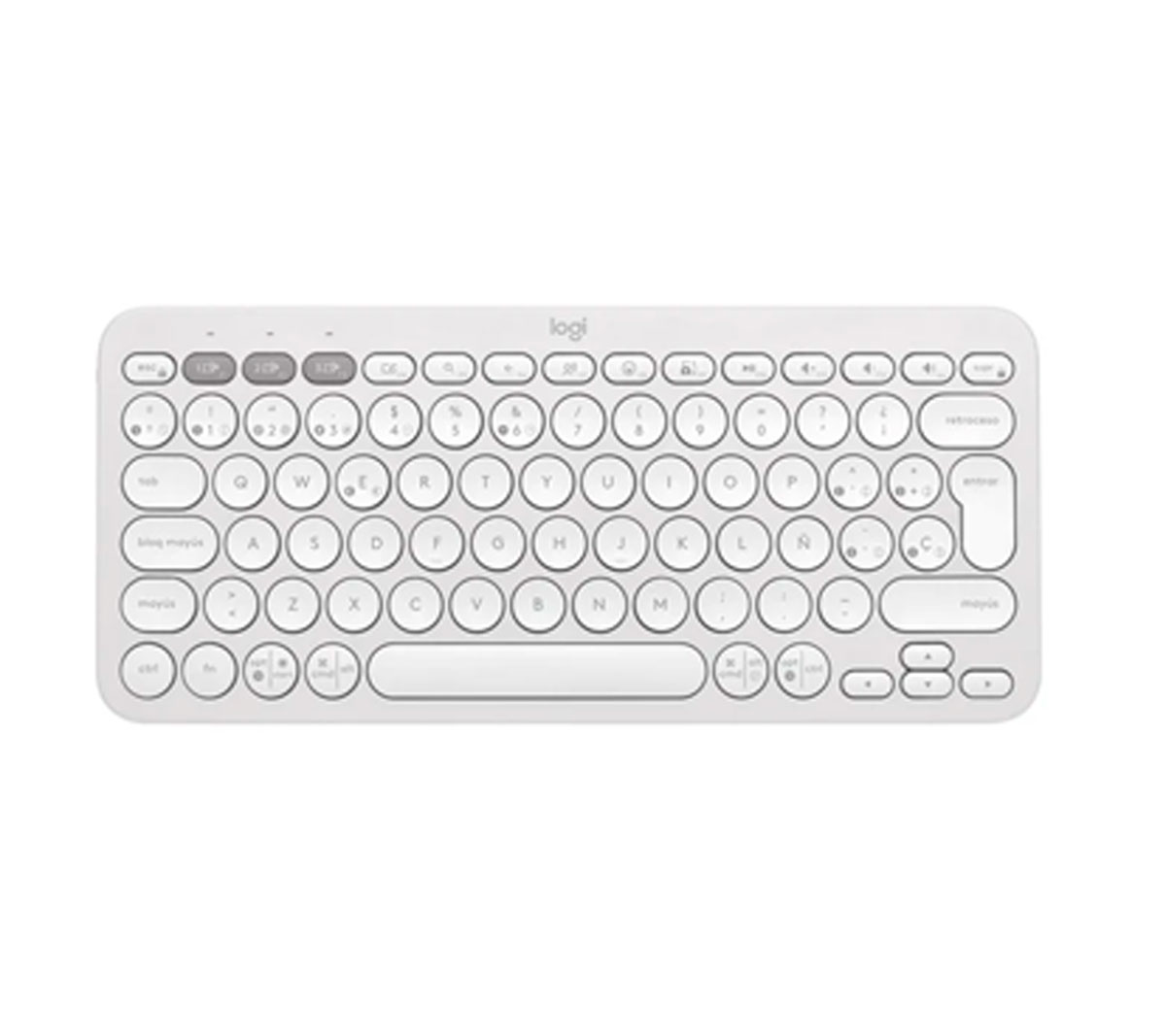 TECLADO LOGITECH PEBBLE KEYS 2 K380S - BLANCO