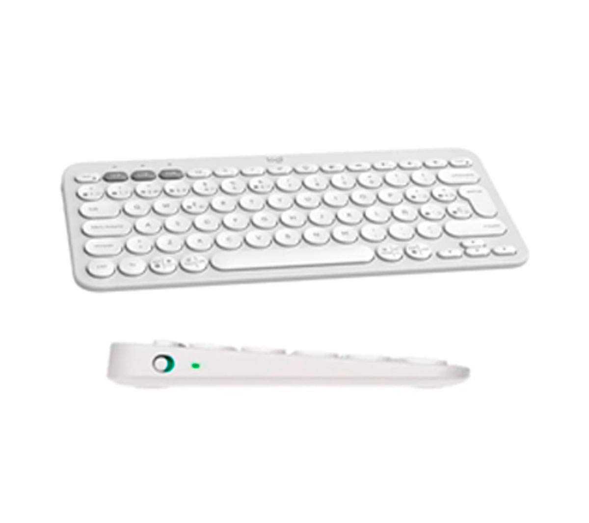 TECLADO LOGITECH PEBBLE KEYS 2 K380S - BLANCO