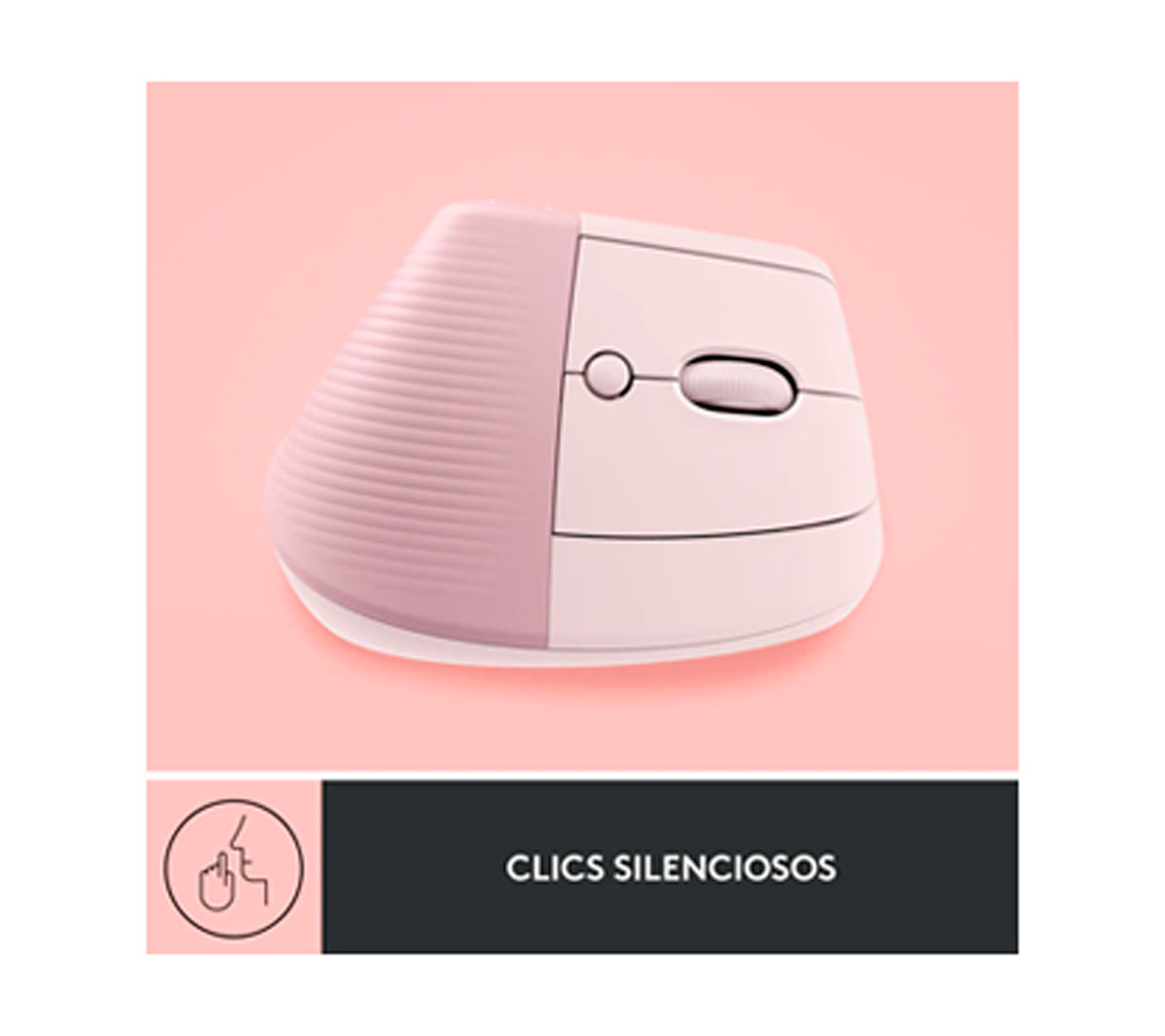 MOUSE LOGITECH LIFT VERTICAL - ROSA