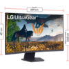 MONITOR LG ULTRAGEAR 32" CURVO 32GS60QC