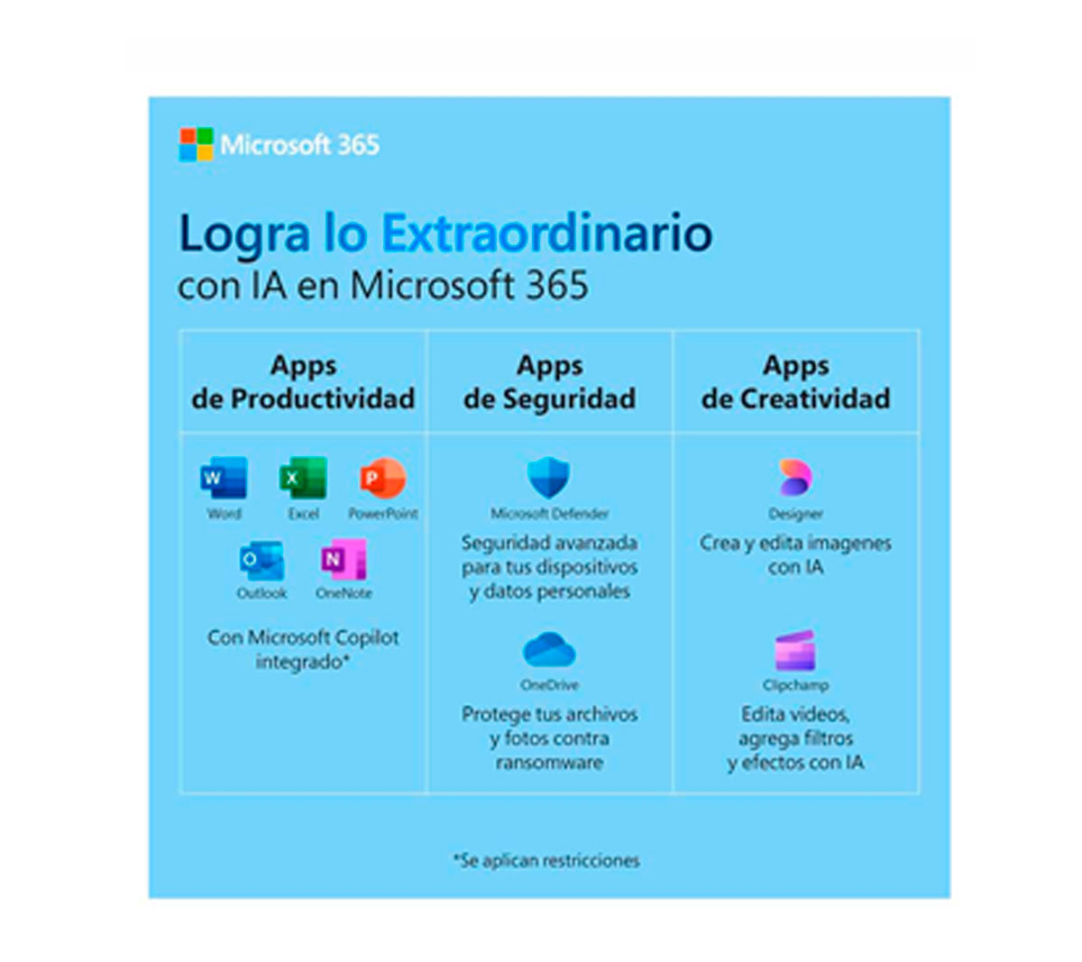 MICROSOFT OFFICE 365 PERSONAL 1 USUARIO 5 DISPOSITIVOS - 12 MESES
