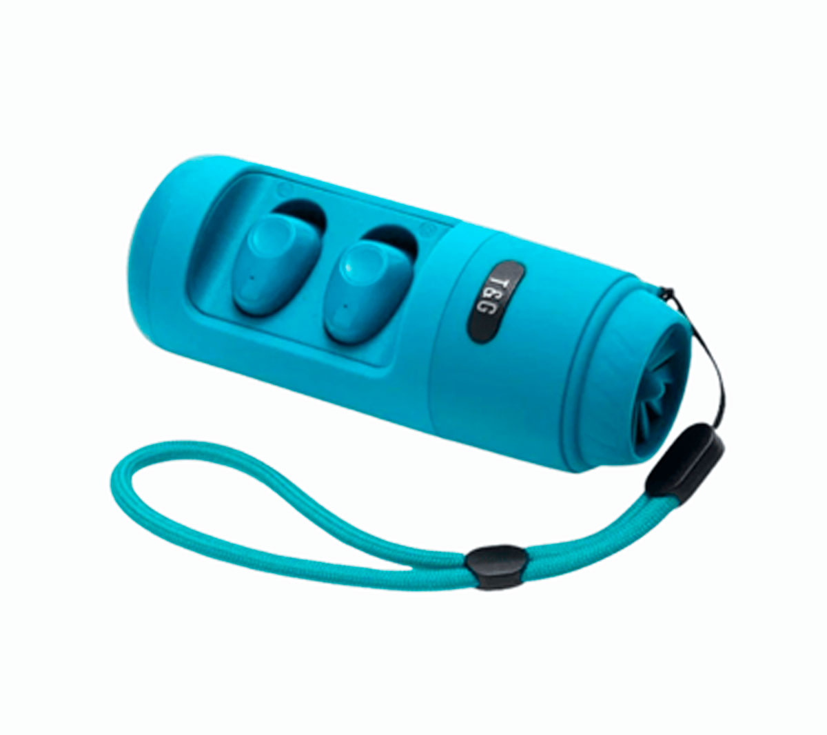 AUDÍFONOS + PARLANTE BLUETOOTH TWS T&G TG806 TURQUESA AUDÍFONOS + PARLANTE BLUETOOTH TWS T&G TG806 TURQUESA