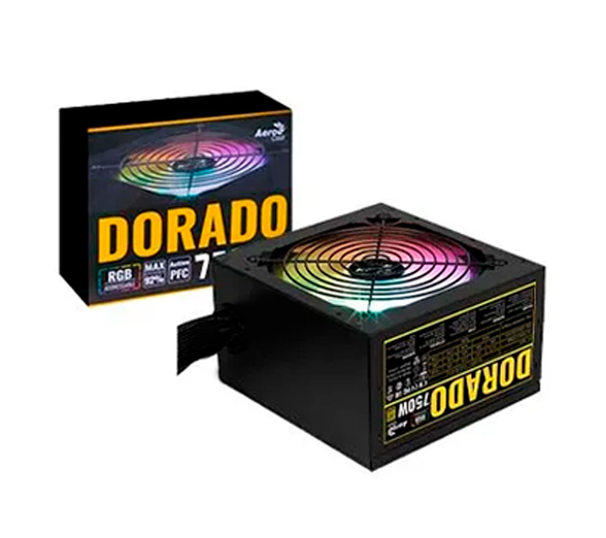 FUENTE DE PODER AEROCOOL DORADO 750W GOLD