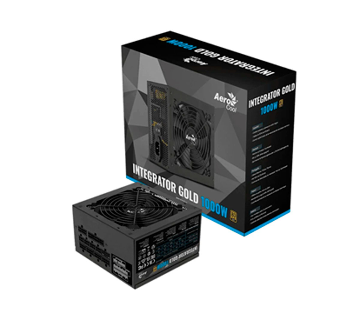 FUENTE DE PODER MARCA AERO COOL INTEGRATOR 1000W PLUS GOLD PCIE 5.0
