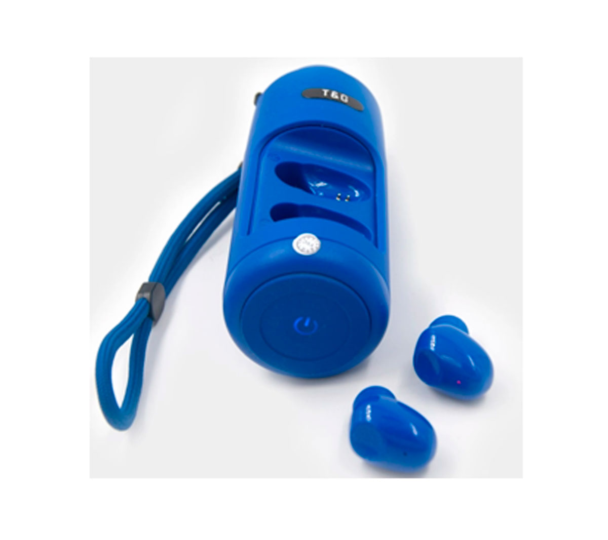 AUDÍFONOS + PARLANTE BLUETOOTH TWS T&G TG806 AZUL