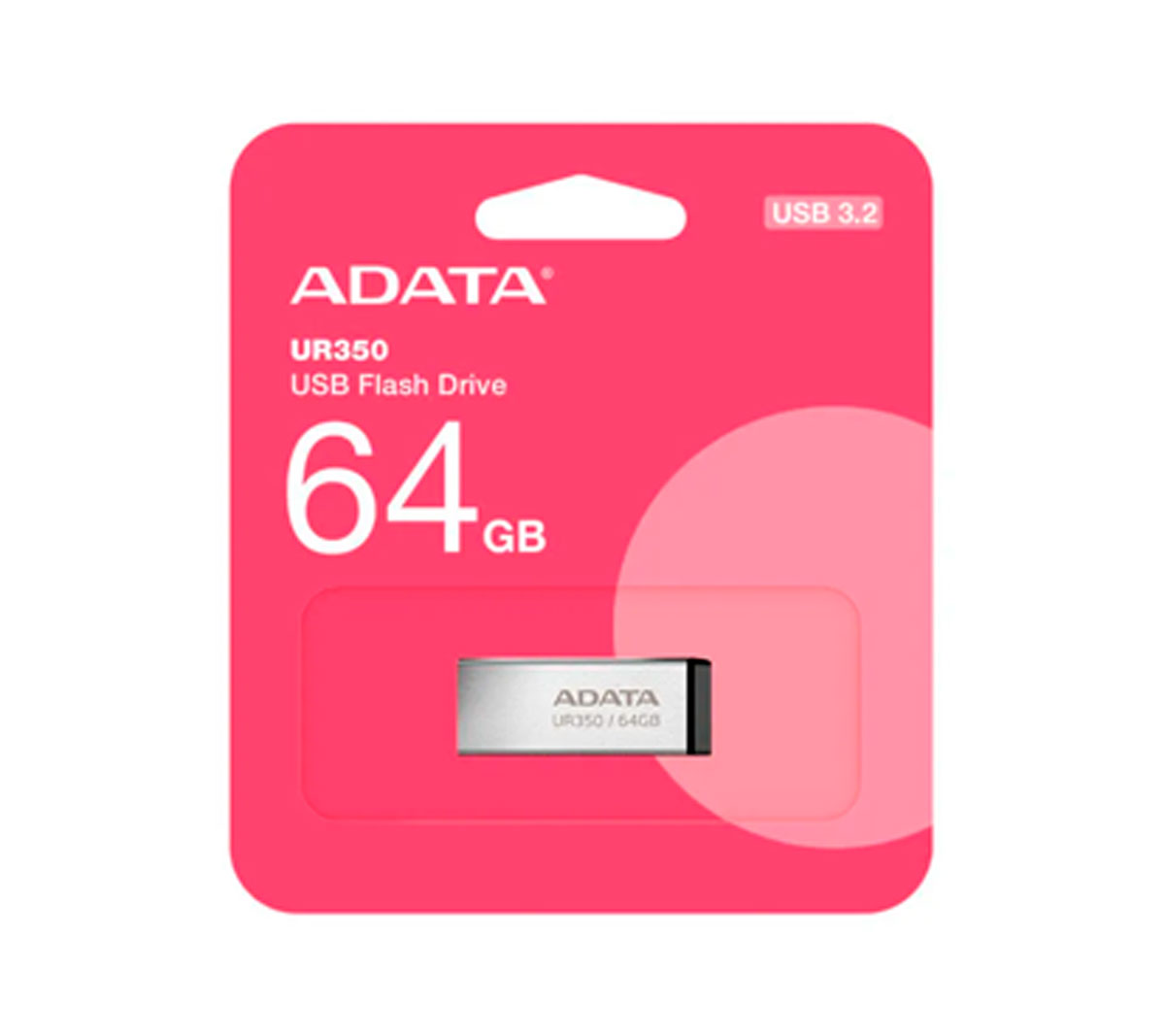 MEMORIA USB ADATA UR350 3,2 - 64GB - SILVER - METALICA MEMORIA USB ADATA UR350 3,2 - 64GB - SILVER - METALICA