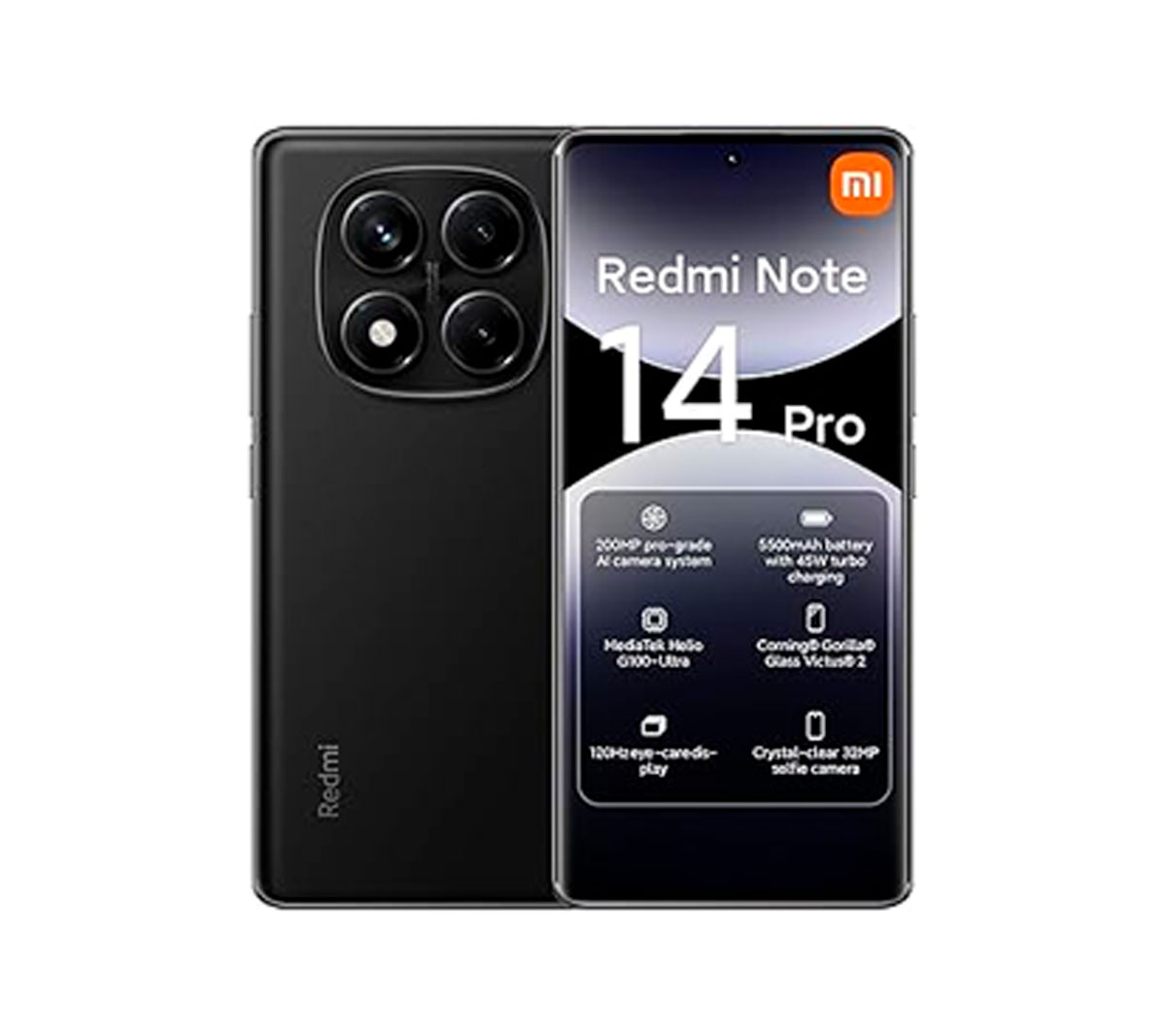 XIAOMI REDMI NOTE 14 PRO - 256GB - MEMORIA 8GB - MID BLACK