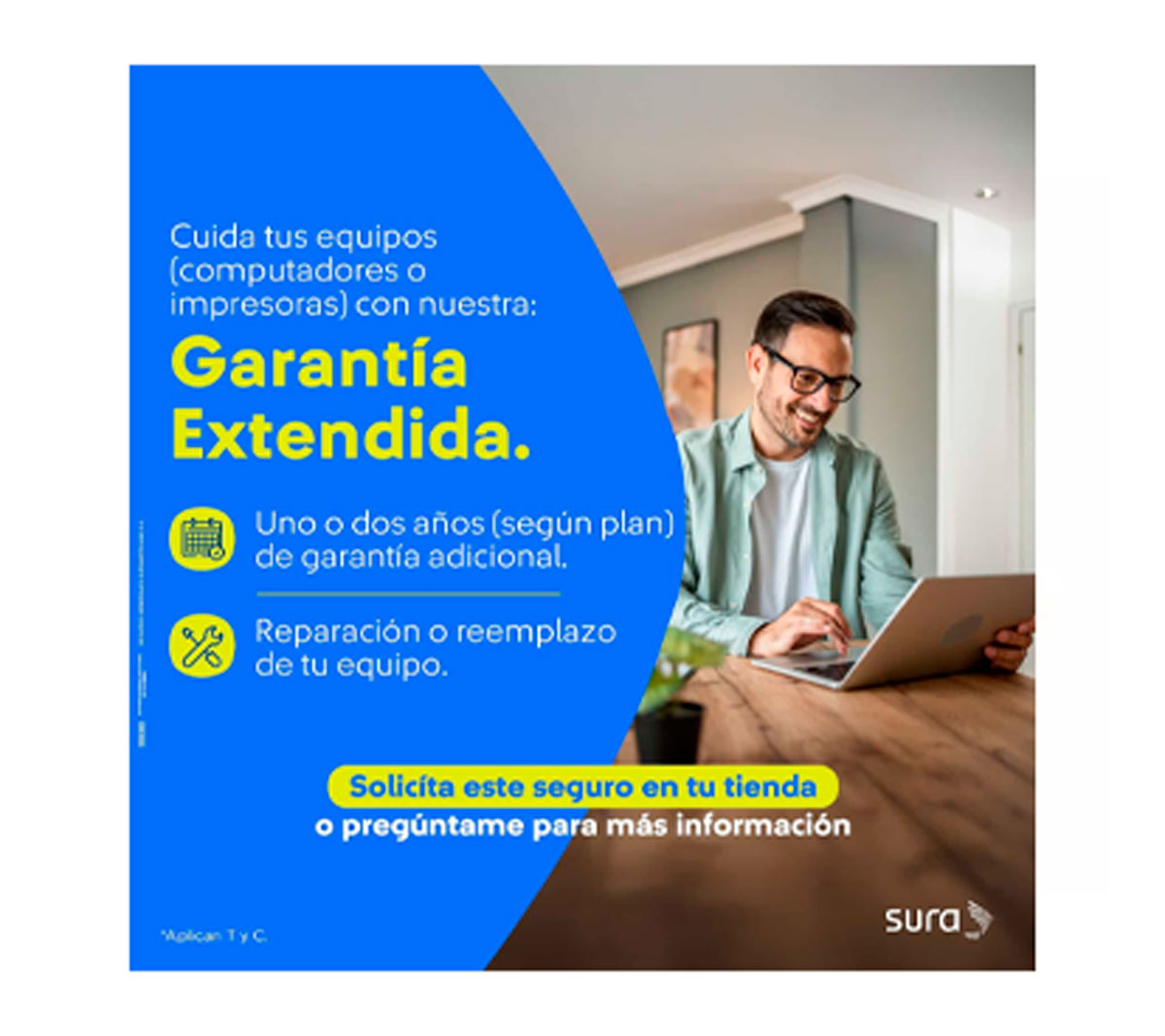 POLIZA SURA DE GARANTIA EXTENDIDA 12 MESES - PRODUCTOS CON VALOR DESDE 500,001 HASTA 1,000,000