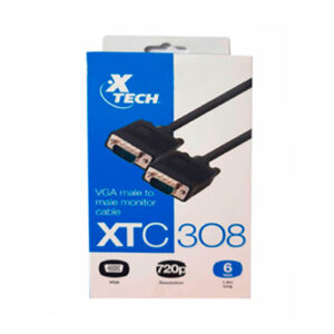 XTECH XTC308 VGA MONITOR CABLE 6FT DB15 M/M