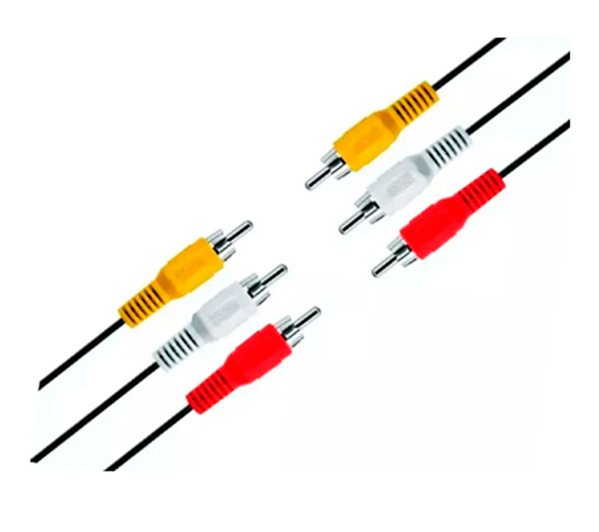 CABLE RCA A RCA 1.5M MACHO MACHO AUDIO VIDEO 3X3 NEGRO