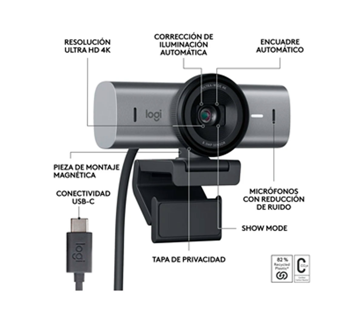 CAMARA WEB LOGITECH MX BRIO