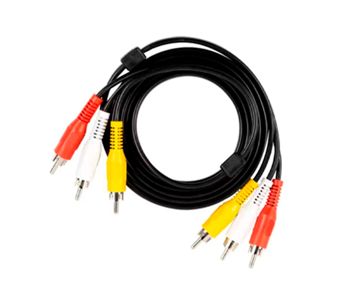 CABLE RCA A RCA 1.5M MACHO MACHO AUDIO VIDEO 3X3 NEGRO