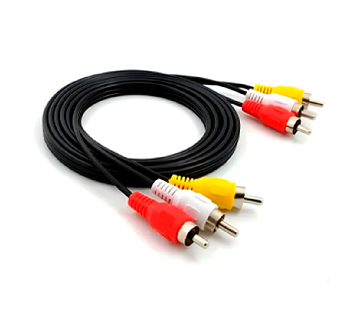 CABLE RCA A RCA 1.5M MACHO MACHO AUDIO VIDEO 3X3 NEGRO
