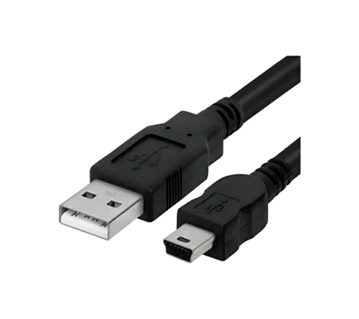 CABLE USB 2.0 A MINI USB 5 PINES ENCAUCHETADO