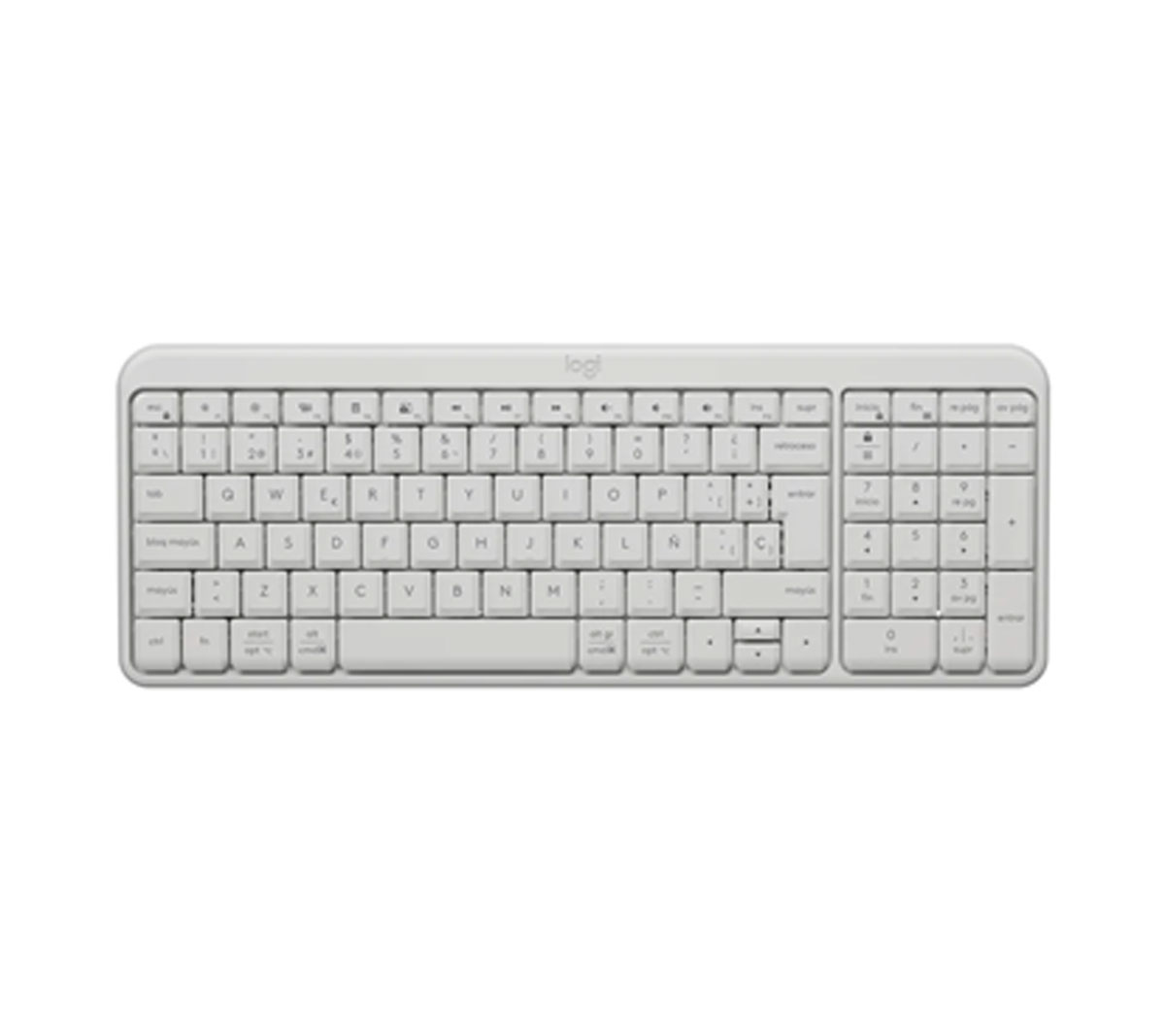 TECLADO LOGITECH K250 - INALAMBRICO - BLUETOOTH - COMPACTO - BLANCO
