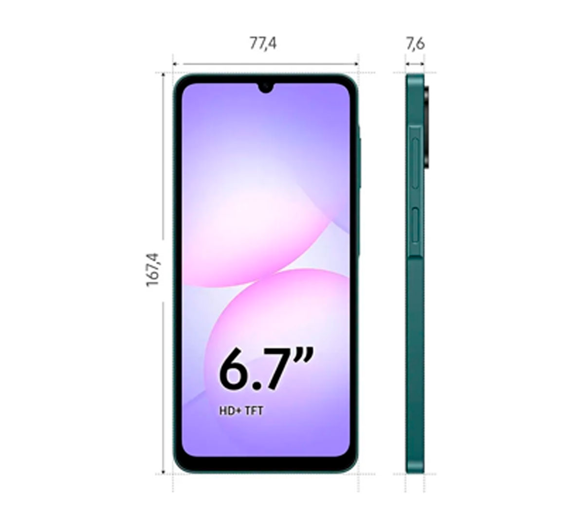 SAMSUNG A07 SM-A075M - PANTALLA 6,7" - 128GB - MEMORIA 6GB SAMSUNG A07 SM-A075M - PANTALLA 6,7" - 128GB - MEMORIA 6GB