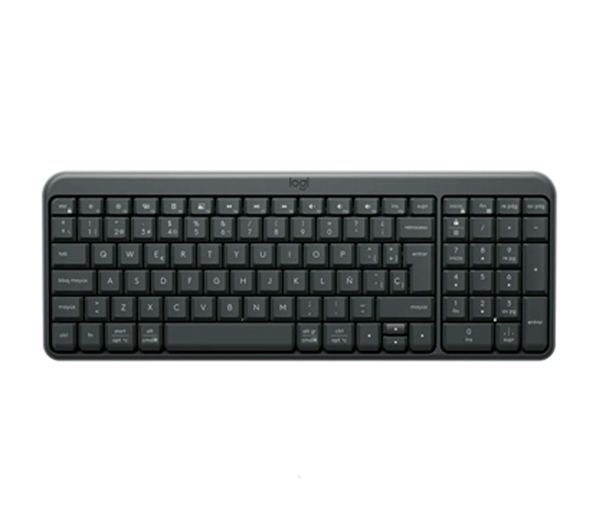 TECLADO LOGITECH K250 - INALAMBRICO - BLUETOOTH - COMPACTO - GRAFITO