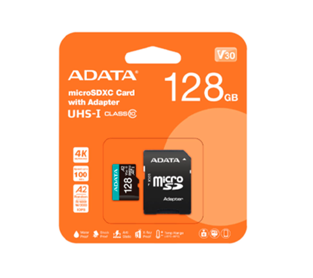 MEMORIA MICRO SD ADATA 128GB CLASE 10 - V30S